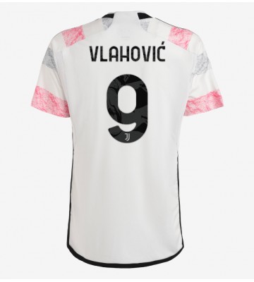 Juventus Dusan Vlahovic #9 Udebanetrøje 2023-24 Kort ærmer